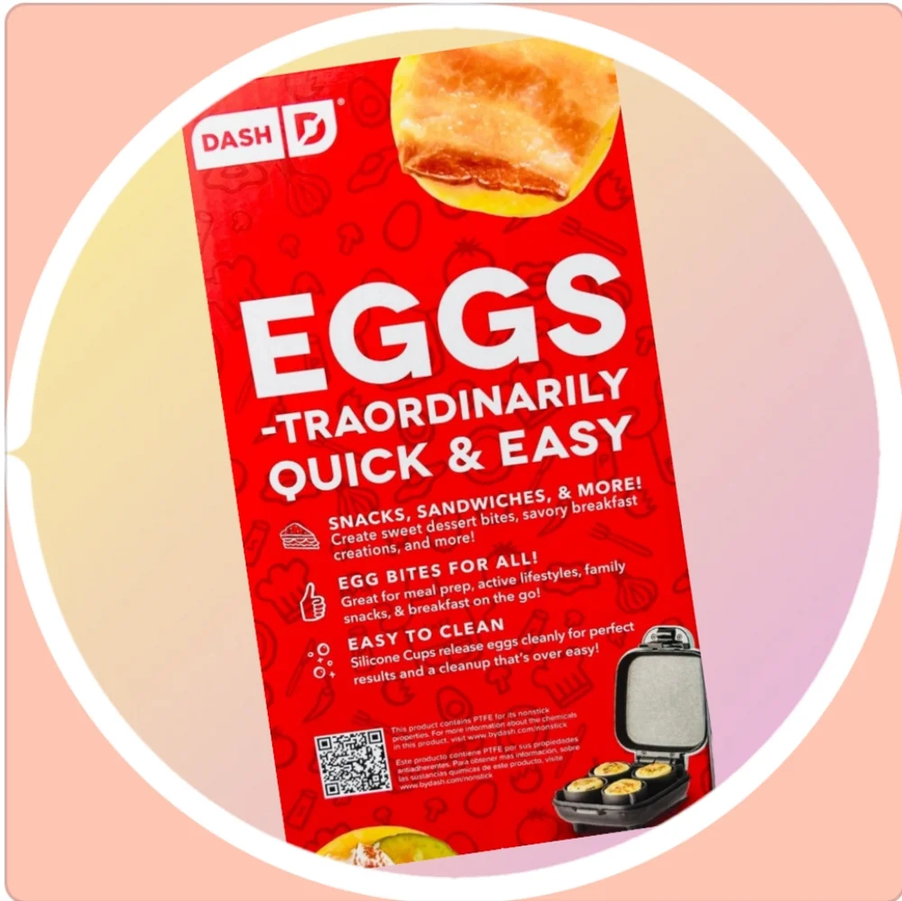NIB DASH Deluxe Sous Vide Style Egg Bite Maker w 4 Silicone Molds